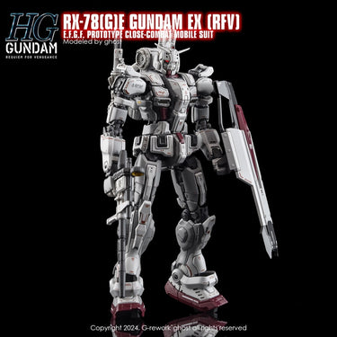 G-Rework CD-H255 Premium Decal for HG Rfv Rx-78Ge Gundam Ex